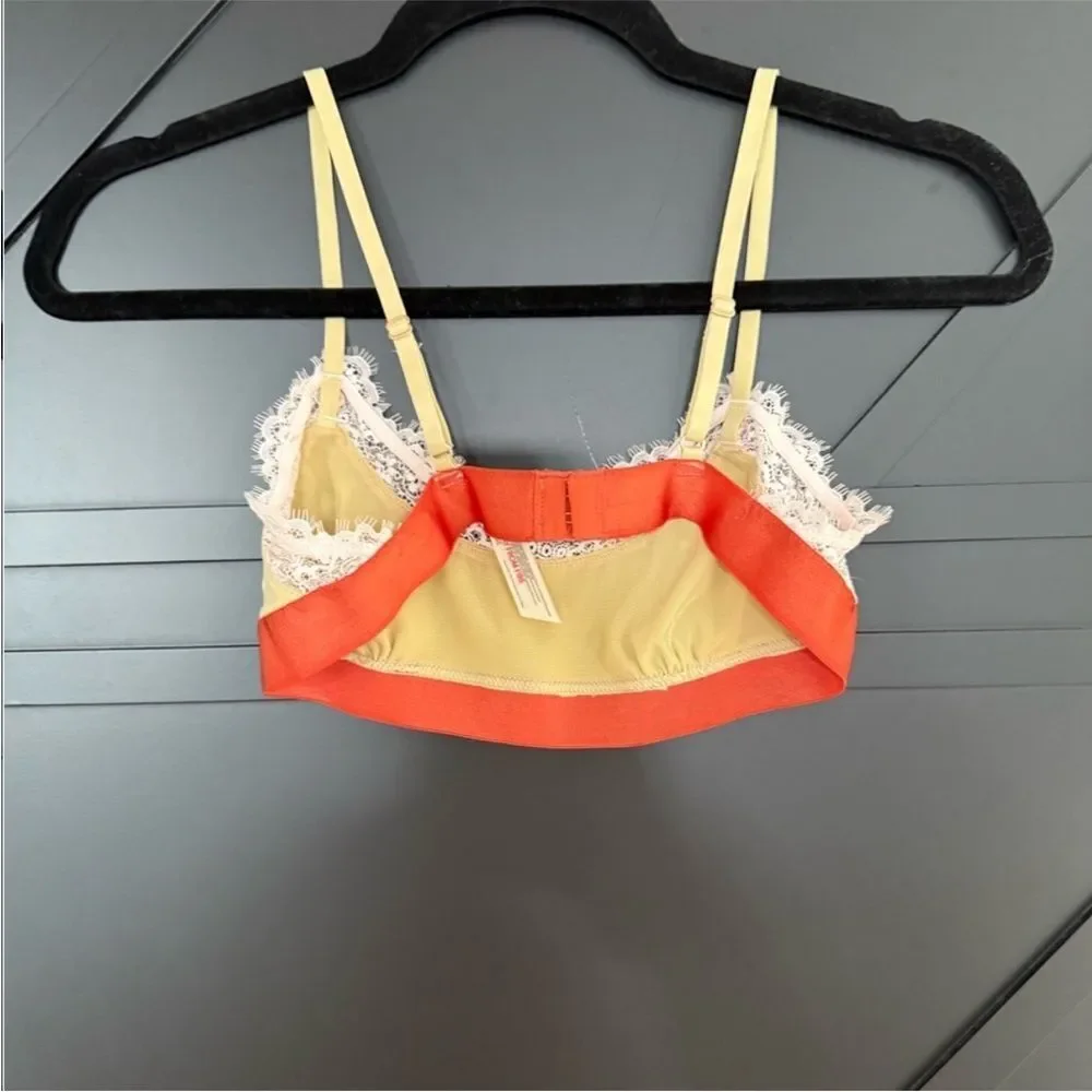 Free People Intimately In Time Green Scoop Bralette